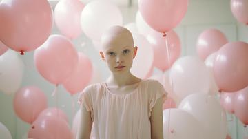 Frontend world cancer day awareness with little kid